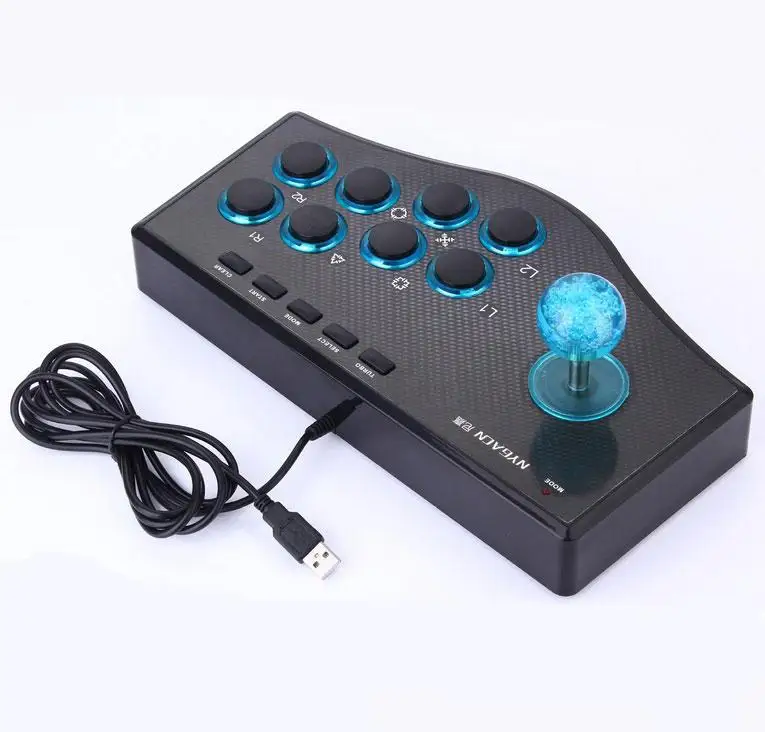 Retro Arcade Game Rocker Joystick USB Wired Game Controller for PS2 PS3 PC Android Smart Tv Computer PC Gamepad Gaming Console