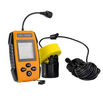 

1 Pcs Wired Sonar Fish Finder With Fish Depth Scale Audible Fish Alarm Attractive Lamp Sonar Sensor 45M Water