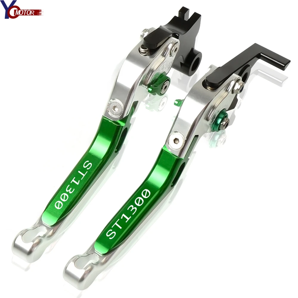 Для Honda ST1300 ST 1300 ST-1300 2008 2009-2012 CNC регулируемые, для гонок мотоцикла сцепные рычаги аксессуары для мотоциклов - Цвет: GESLGESL