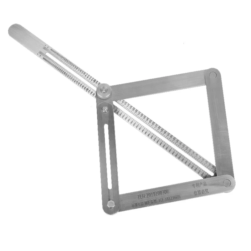 Outils de menuiserie, mesure d'angle goniomètre universel, règle de combinaison d'angle, rapporteur de biseau
