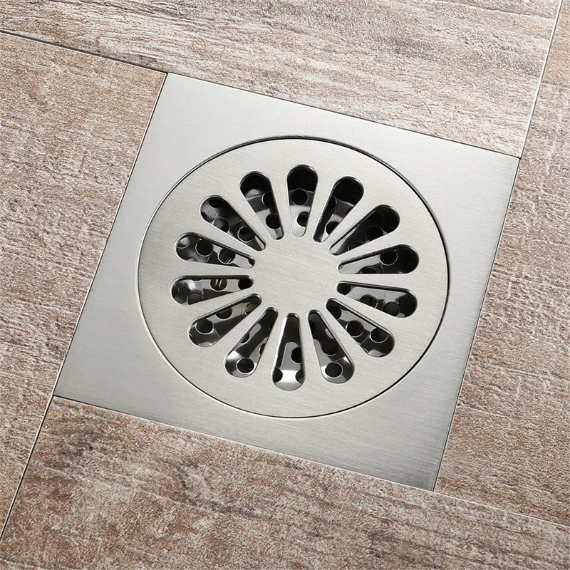 

Hideep Copper Floor Drain Bathroom Brushed Anti-Water Pest Control Deodorizing Floor Drain Manufacturers Factory Wholesale