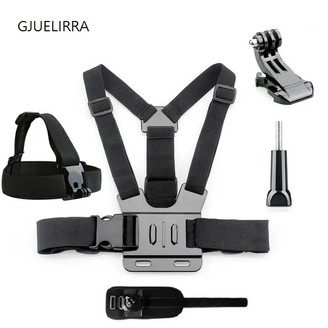 Gjuelirra Imbracatura Regolabile Cinturino Pettorale Cintura Per Gopro Hero 9 8 7 5 Nero Xiaomi Yi 4K Sjcam Insta360 Accessorio