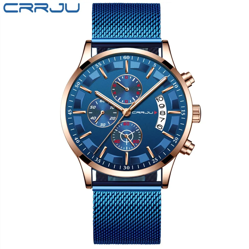Blue rose blue relogio мужские спортивные часы мужские повседневные часы из нержавеющей стали Спортивные Хронограф водонепроницаемые мужские наручные часы Кварцевые reloj hombre - Цвет: Blue rose blue
