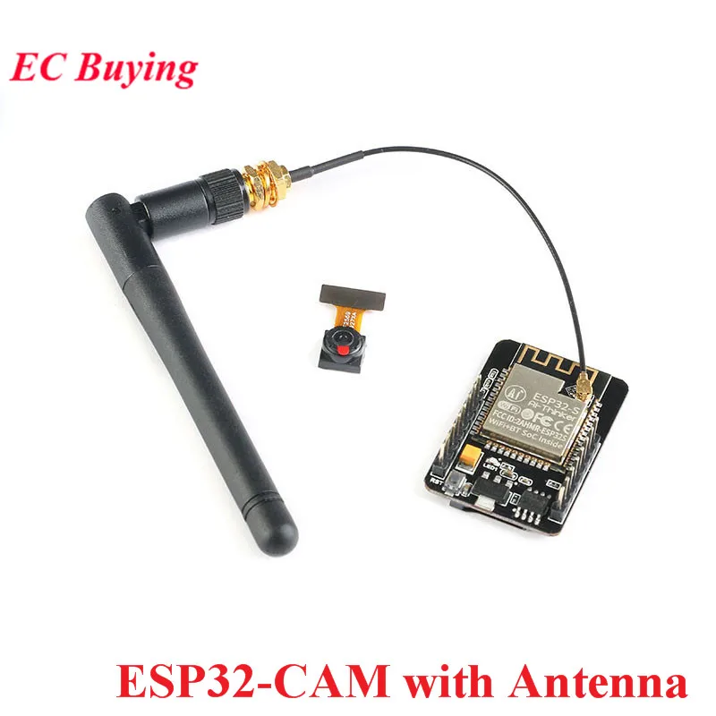 

ESP32-CAM WiFi + Bluetooth Module Camera Module Development Board ESP32 CAM with Camera Module OV2640 2MP with IPEX antenna
