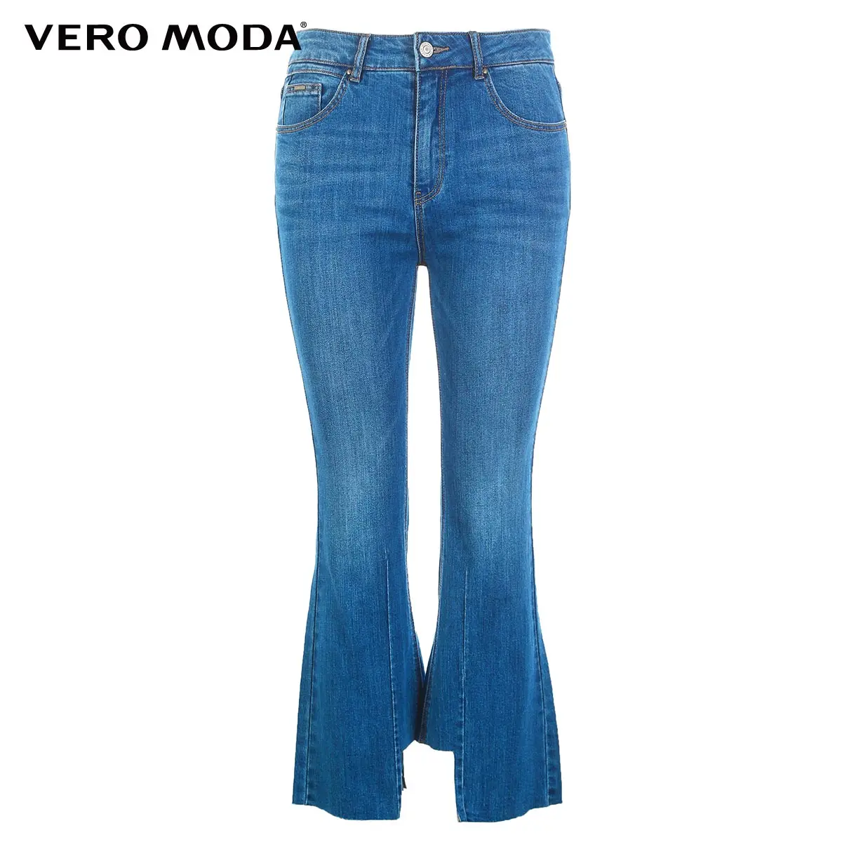 Vero Moda женские джинсы капри с высокой посадкой и необработанными краями | 31926I505