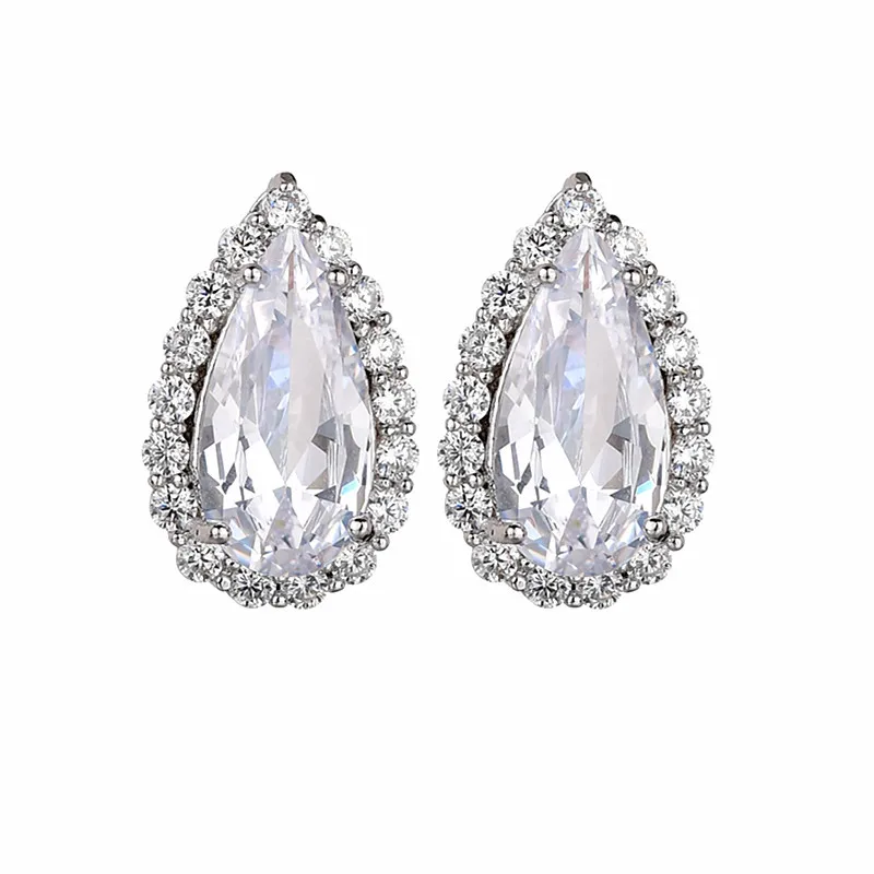 

Bettyue Fashion Charm Hot Sale Wholesale AAA Cubic Zircon Water Drop Shape Jewelry Earrings For Woman Wedding Party Gifts