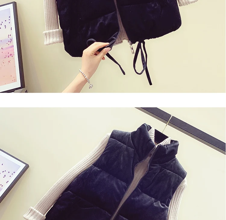 Abrigos mujer invierno зима корейский колледж утолщенная парка для женщин pleuche хлопок плюс размер с капюшоном Теплый жилет пальто manteau