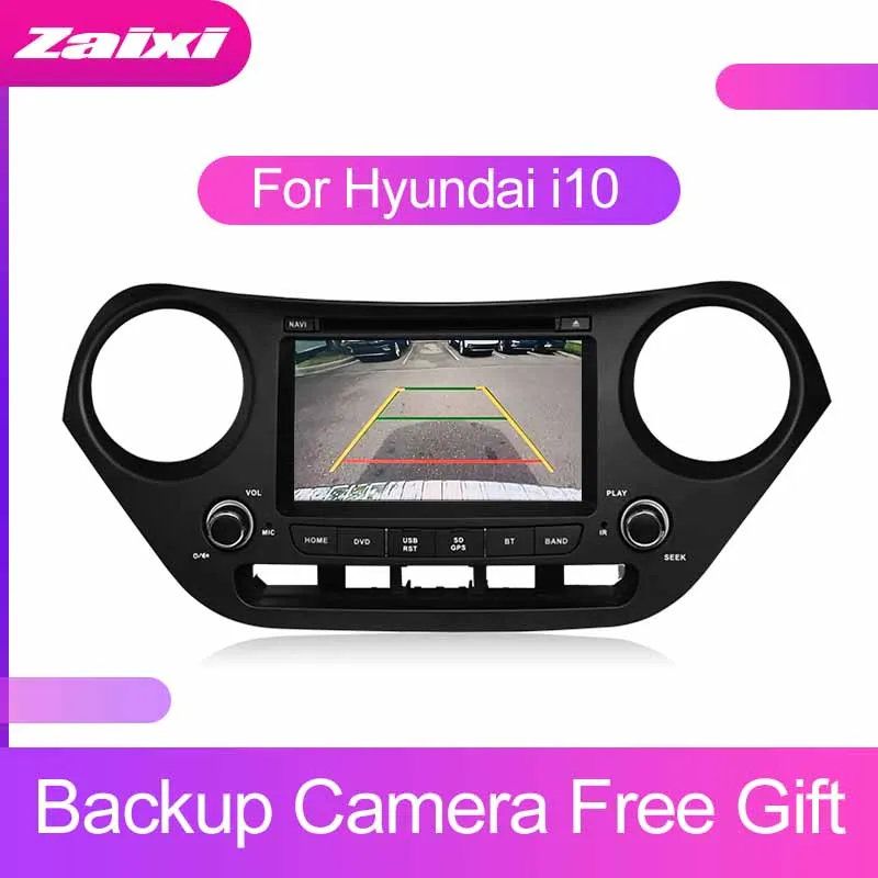 Clearance ZaiXi Touch screen Android car Audio for Hyundai i10 2013~2019 support GPS navi Ipod BT radio mic Media Navigation system 3
