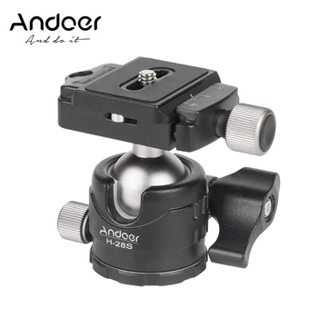 

Andoer Mini video Ball Head 360 Degree Panoramic Tabletop Monopod Tripod Ballhead Mount for Canon DSLR Cameras Photography