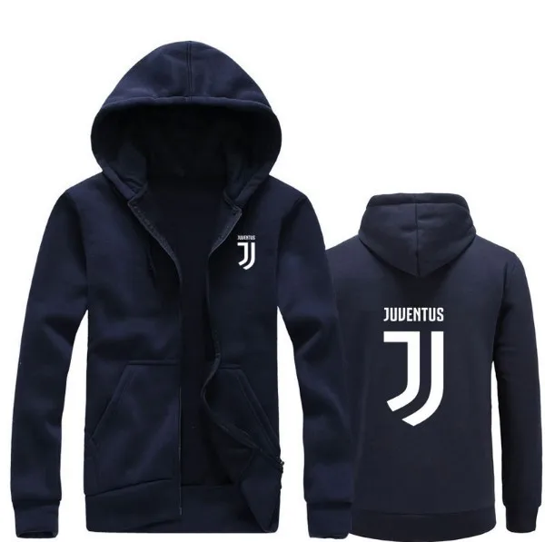 Winter Juventus Print Sports Hoodie Hip Hop Men And Women Long Sleeve Zipper Hoodie MEN'S Coat