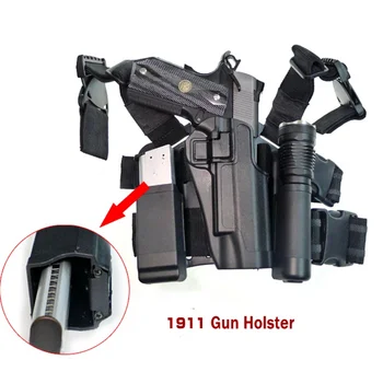

CQC Tactical Colt 1911 Gun Holster Drop Leg Holster Hunting Accessories Airsoft Magazine Pouch Pistol Hand Gun Case Holder 1911