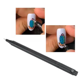 

Professional Portable Nail Graffiti Pen DIY Flower Pattern Nail Art Painting Drawing Pen Black Pattern Dotting Tools