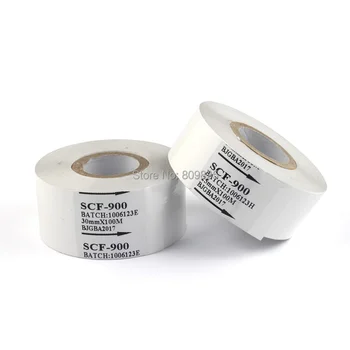 

High quality 10PCS/LOT 30*100M White Color Ribbon for HP-241B date coding machine,ribbon coding machine,hot stamping coder