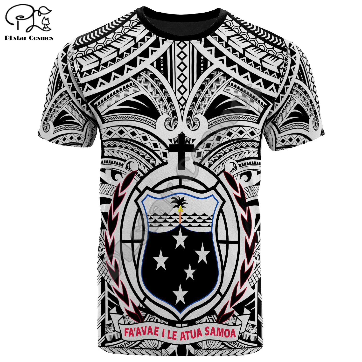 Футболка PLstar Cosmos 3 с принтом татуировок Самоа художественная культура новая мода