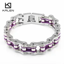 Тяжелая массивная велосипедная цепь браслеты для мужчин 22 см нержавеющая сталь велосипедная цепь браслеты ювелирные изделия