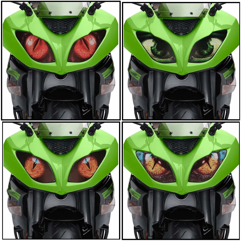 Для kawasaki ZX-6R ZX6R 2009-2018 2017 2016 Наклейка на переднюю фару мотоцикла защитные наклейки