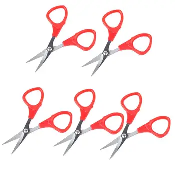 

5pcs Cross Stitch Scissors Embroidery Thread Shears Stainless Steel Embroidery Curved Scissors Tailor Cutting Tool