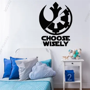 

2pcs Star Wars Choose Wisely Jedi Sith Vinyl Decal Car Wall Sticker Logo Laptop Phone Car Vinyl Art Decor Poster DIY Mural Q112
