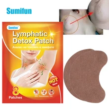 

8pcs/bag Sumifun Chinese Herbal Lymphatic Detox Patches Underarm Neck Anti-Swelling Plaster Breast Lymph Nodes Patch Health Care
