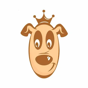 

13cm x 8.8cm for Funny Dog Logo Image Funny Vinyl Car Sticker Occlusion Scratch Motorcycle Windshield Decals