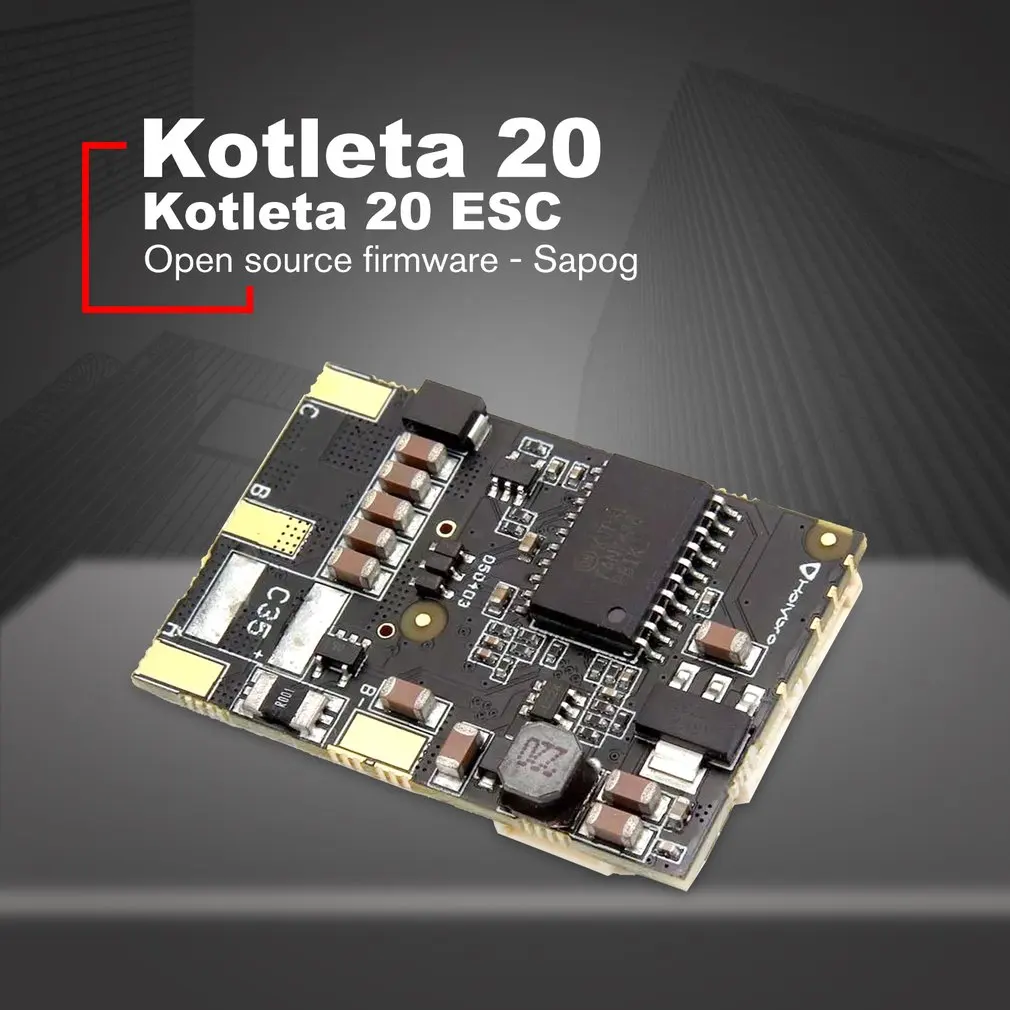

Kotleta 20 ESC 500W CAN Bus BLDC Motors Controller Sensor For RC Drone Light Unmanned Aerial Vehicles 40.2x27mm