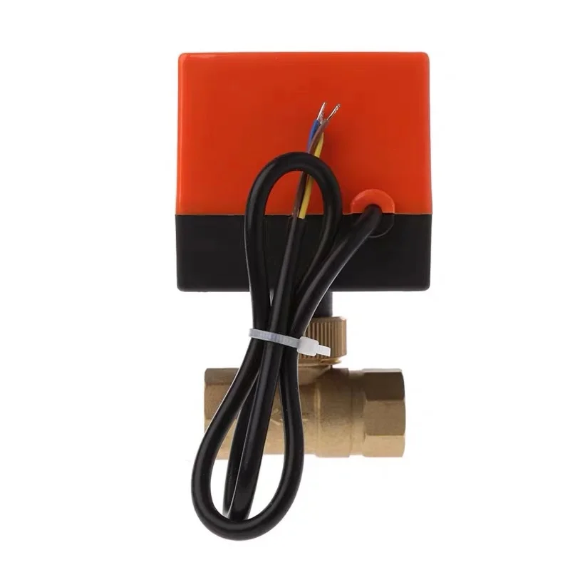 DN15/DN20/DN25 Электрический моторизованный шаровой кран из латуни DN20 AC 220 В 2 Way 3