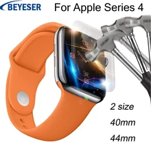Explosion-proof membrane For Apple Watch for watch Series 4 44 40MM Full Coverage Glass Screen Protective film For Apple Watch marc saltzman apple watch for dummies