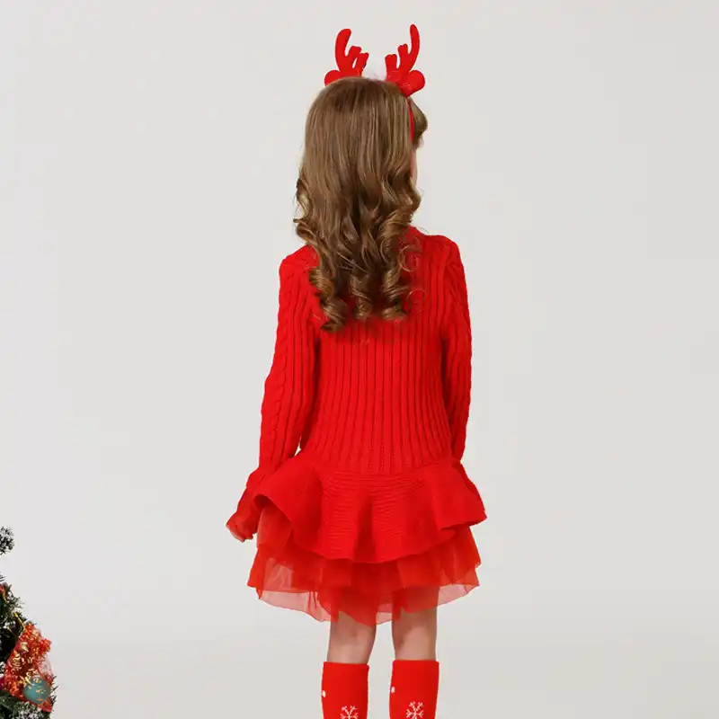 girls holiday sweater dress
