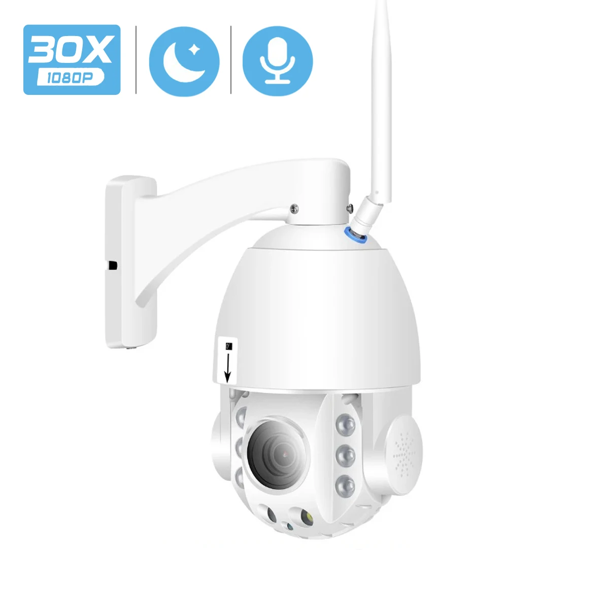 BESDER WiFi PTZ H.265 30X ip камера с автофокусом 1080P наружная скоростная купольная