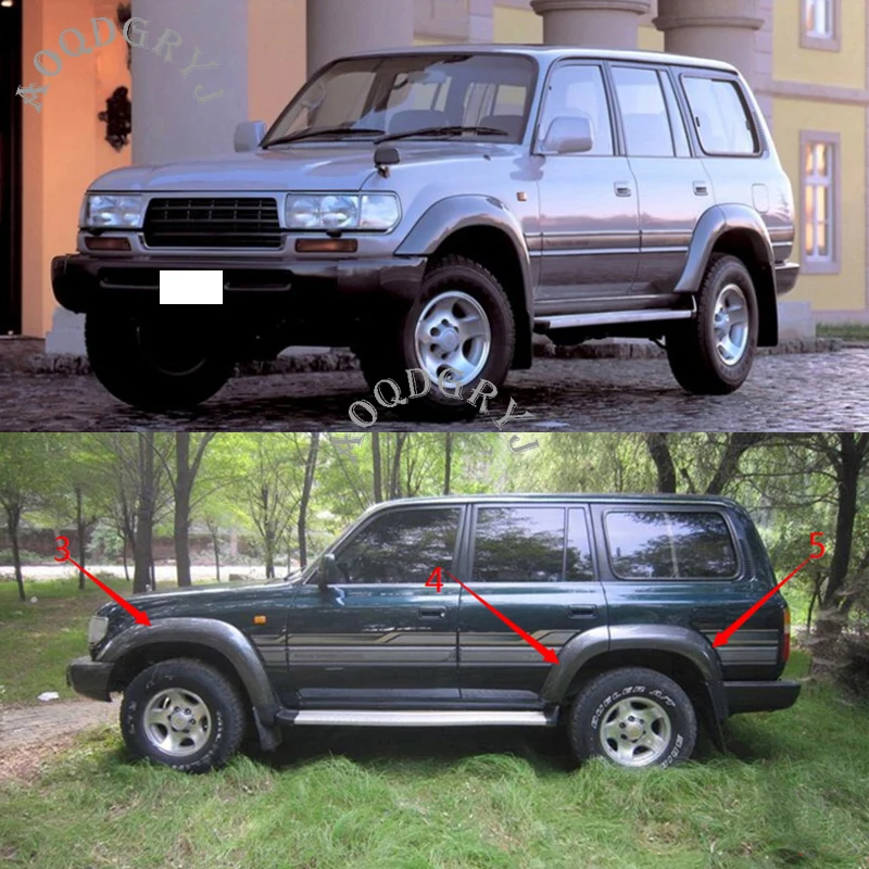 Автомобильный Стайлинг 6 шт. для Toyota Land Cruiser LC80 HZJ80 FZJ80 4500 1991-1997 крыла осветительные колеса арки широкий корпус ABS