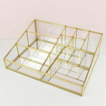 

Cosmetic Storage Box Geometric Countertop Cosmetic Storage Box Jewelry Display