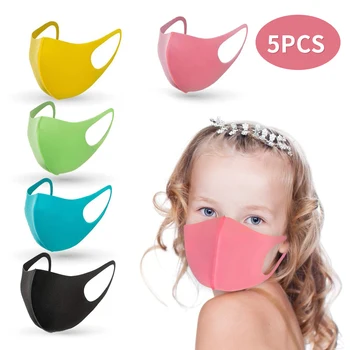 

5PCS Reusable Unisex Anti Pollution Anti Dust Ear Loop Breathable Adjustable Kids Face Mask