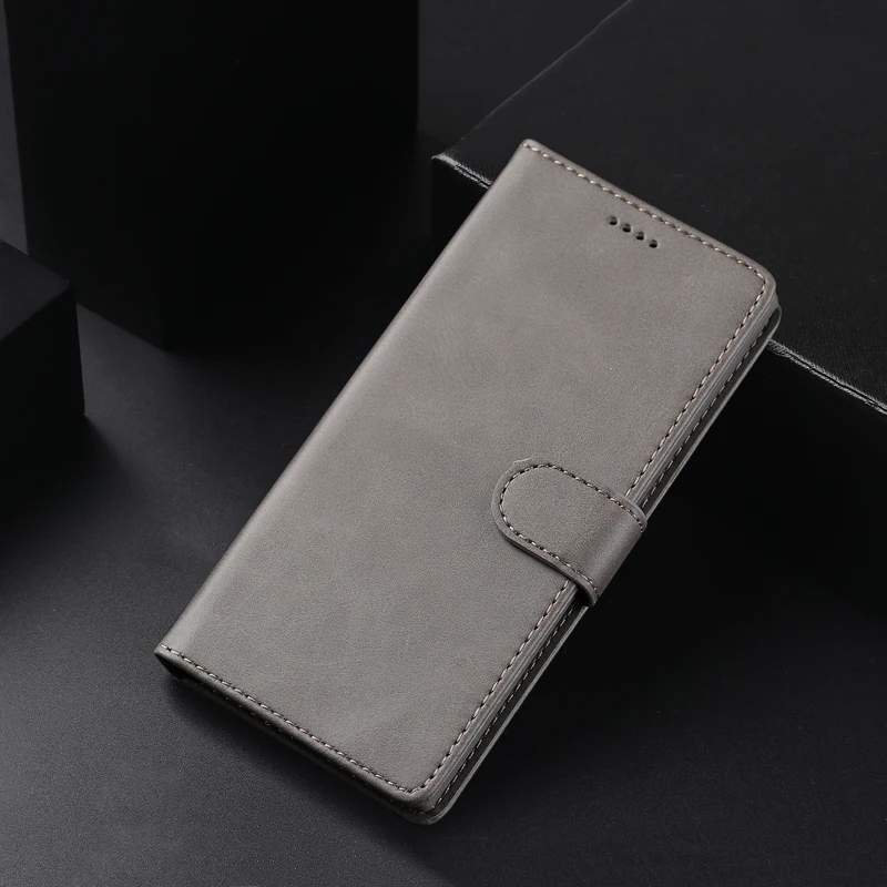 Grey Case Чехол для Xiaomi Redmi 8, 8A, чехол, 8A, флип, кожаный, с подставкой, кошелек, роскошный, ПУ, магнитный, Винтажный чехол для телефона, для Xiomi, Redmi8, A Etui - Цвет: Grey Case