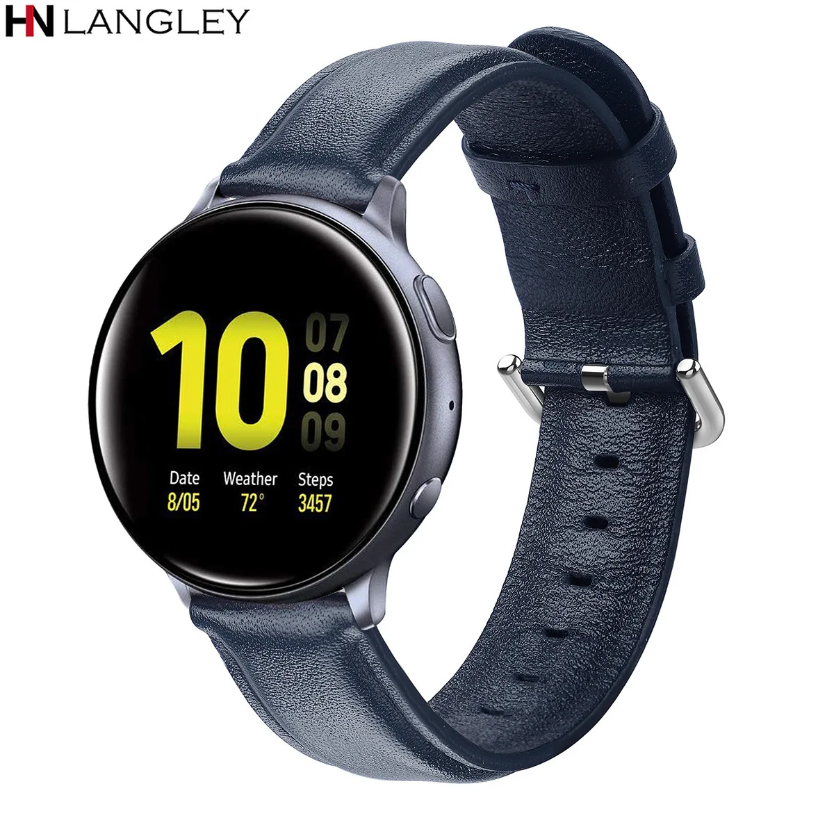 Ремешок из натуральной кожи для samsung Galaxy Watch 42 мм Active/Active 2 40 мм 44 мм Quick Release Band 20 мм band gear S2