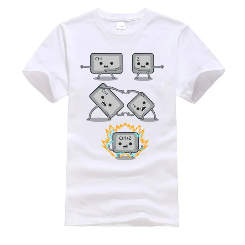 Control_Z_Fusion_11295 Cheap Man T Shirt Crew Neck Short Sleeve 100% Cotton Tops Tees Party Tops Tees Drop Shipping Control_Z_Fusion_11295 white