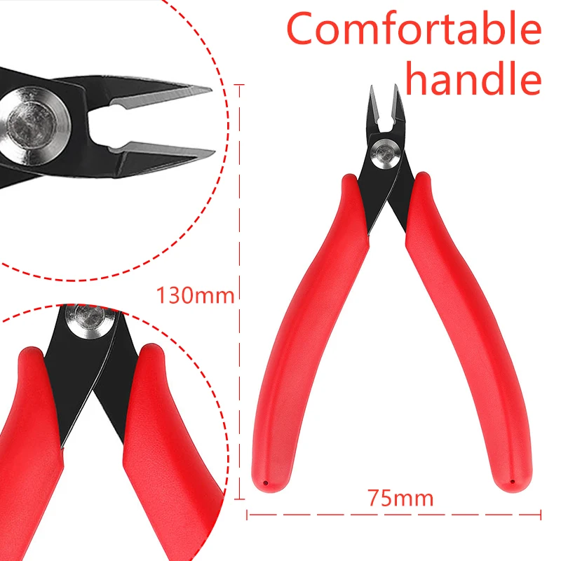 YTH Schneidzange Diagonalzange Nipper Side Snip Kabel Drahtschneider Klemme YTH-22 5" Mini elektronische Handwerkzeugschneider – Detail 11