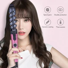 Турмалиновые керамические щипцы для завивки волос Быстрый нагрев щипцы для завивки бытовой DIY инструмент для стрижки с анти ожога дизайн 43