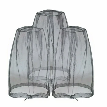 

3pcs Outdoor Fishing Cap Midge Mosquito Insect Hat Fishing Hat Bug Mesh Head Net Face Protector Travel Camping Cap Hats