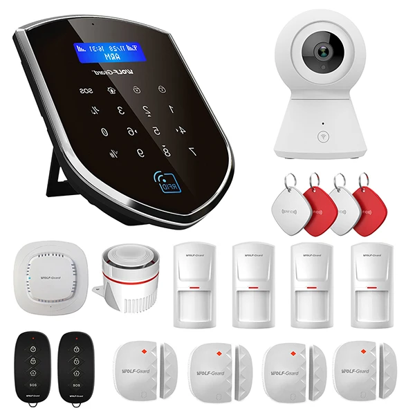 Kit 5 Волк-охранник WM 3g R 3g Wi-Fi Беспроводной домашняя система охранной сигнализации DIY Kit приложение Управление детектор движения Сенсор Комплектующие системы охранной сигнализации(Системы - Цвет: Kit 5