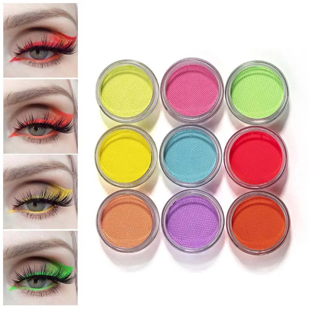 

Luminous eyeshadow Monochrome Eyeshadow Powder Waterproof Shining Powder Glitters Pigment Comestics Long-lasting Shimmer K2K9