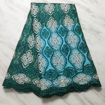 

Hot Sales African French Lace Fabric High Quality Tulle Net Lace Fabric 5 Yards Embroidery Nigerian Lace Fabric For Women FP1126