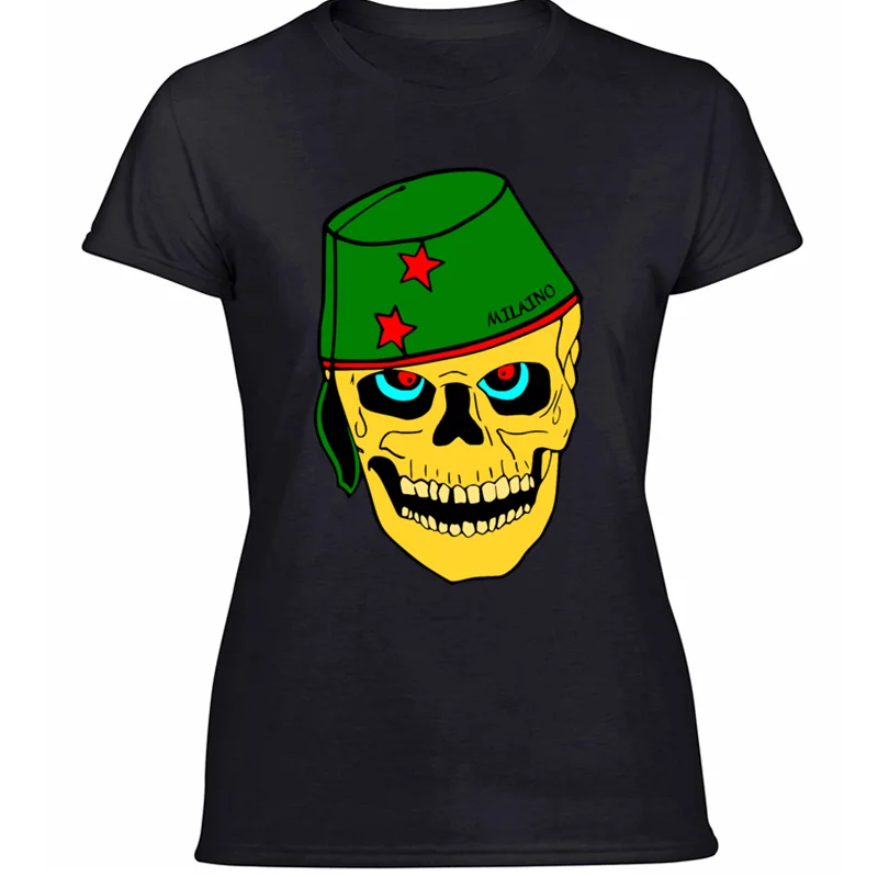 Дизайнерская футболка с комическим черепом в стиле morocco skull Kawaii уличная Мужская Футболка Harajuku размера плюс 3xl 4xl 5xl - Цвет: Women-Black