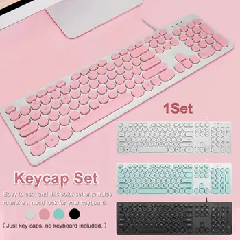 

Home PBT Keycap Set 104 Keys Punk Style Computer Easy Install Mechanical Keyboards