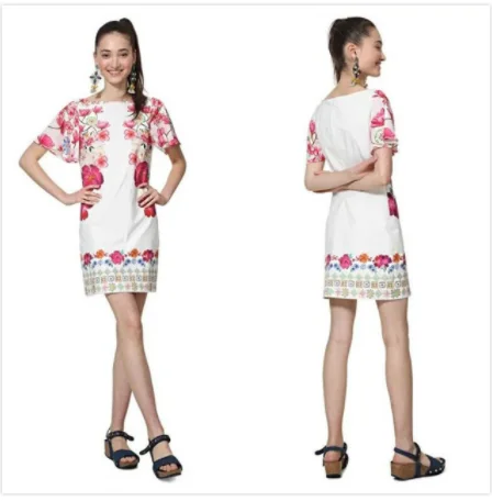 25 Espanhol Impresso Vestidos de с коротким рукавом-varios Estilos 36-46 metros - Цвет: 25