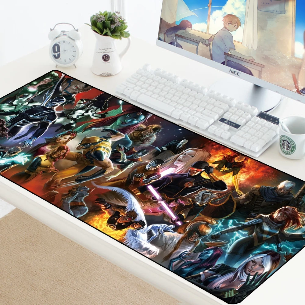 С логотипом комиксов Marvel коврик для мышки в стиле аниме компьютерный игровой коврик для мыши Клавиатура геймер ноутбук мультфильм коврик стол с мышкой PC Большой стол защита