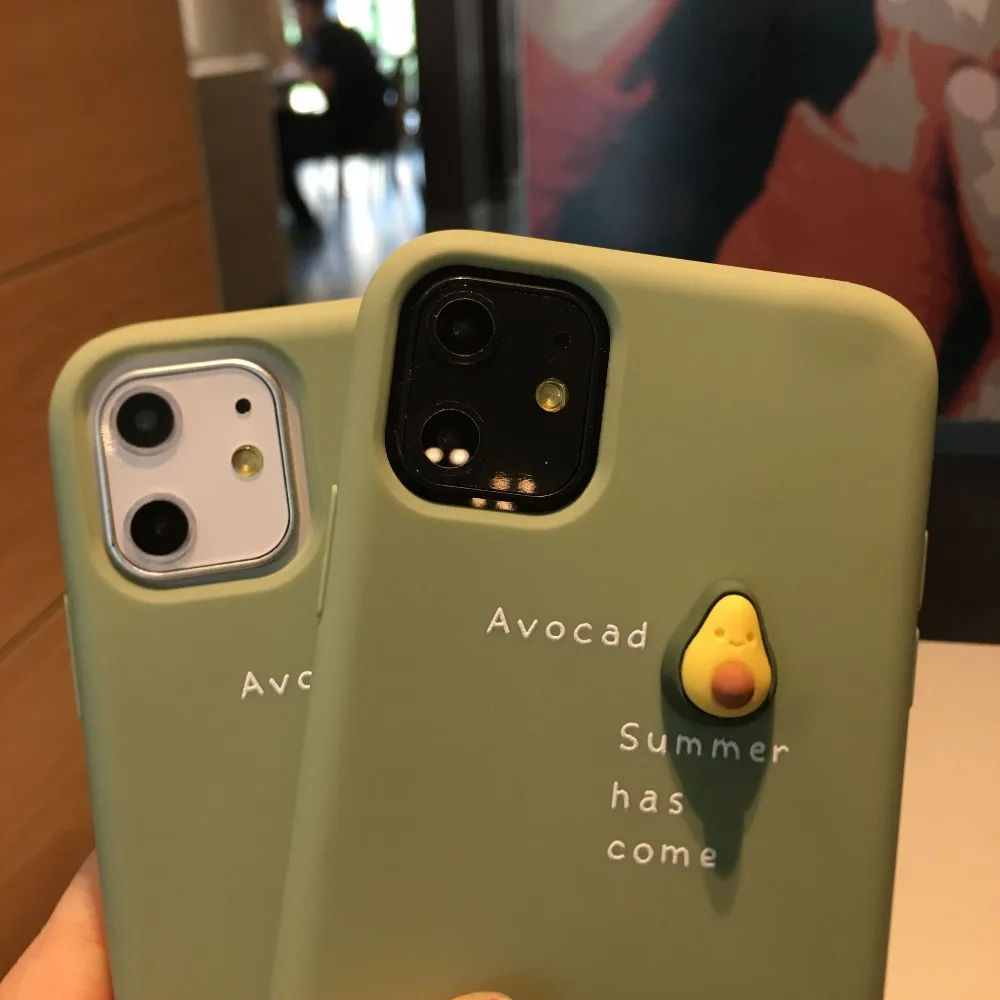 Милый 3D фруктовый Мягкий силиконовый чехол для Etui iPhone 6 6S 7 8 Plus X XR XS Max 11 Pro Max Мягкий силиконовый чехол с бантом
