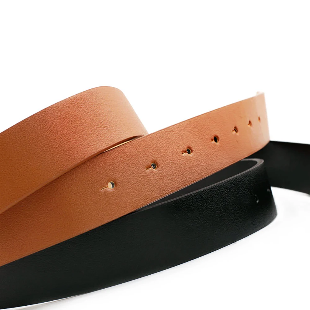 Double Round Buckle Women Belt Casual Ladies Jeans with Fashion Dress Waist Belt for Women Pant Fashion Female belt High Quality