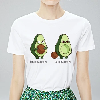 

New T shirt Women Lively Love Top Before After BATHROOM Vestidos Pretty Child Funny T-shirt Harajuku Cute Cartoon Fashion Tshirt