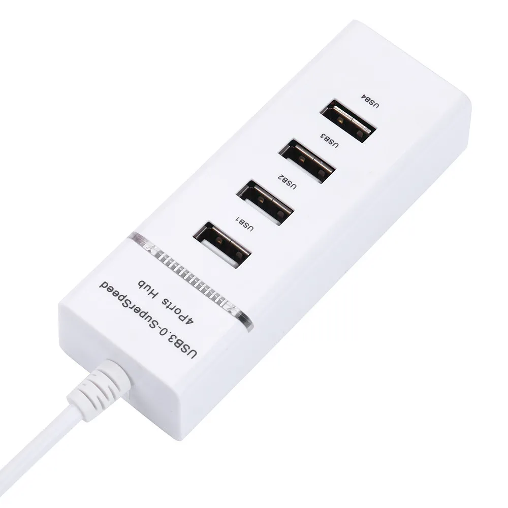 4-портовый USB 2,0 мульти-концентратор разделитель для настольного компьютера адаптеры для ноутбуков с ультра-высокая скорость передачи данных удлинитель для головок#10