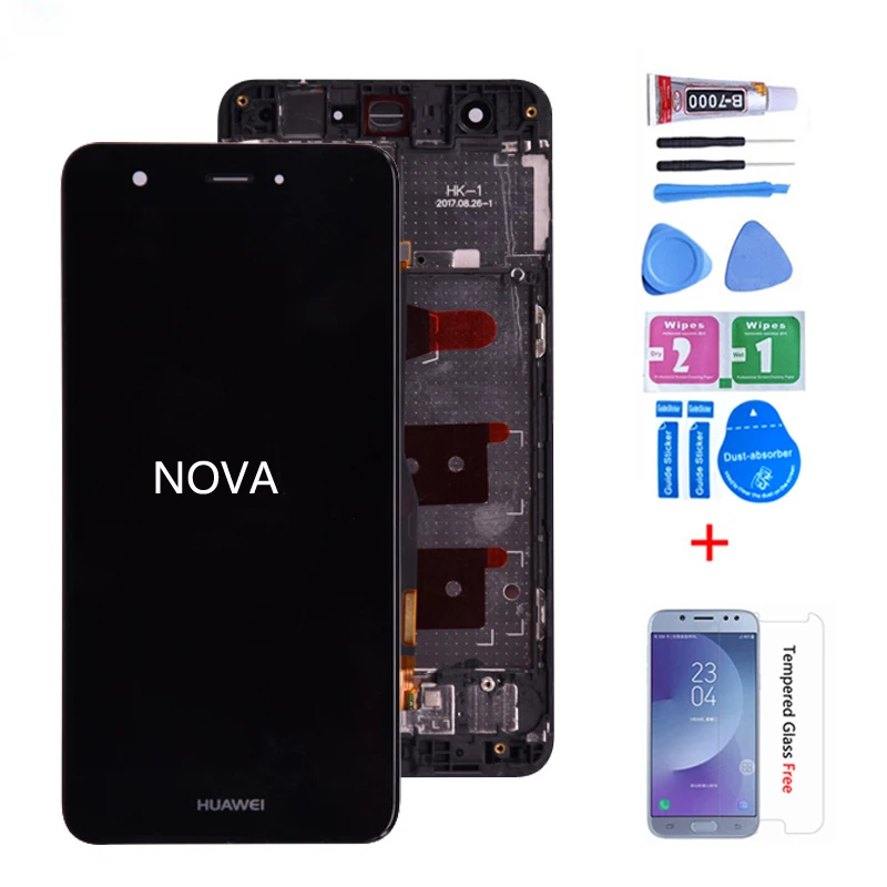 Для huawei Nova ЖК-дисплей Дисплей дигитайзер сенсорный экран Экран CAN-L01 CAN-L02 CAN-L03 CAN-L11 L12 L13 с рамкой